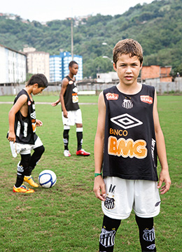 The up-and-coming footballers at FC Santos (photo)