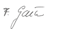 Signature Francisco Javier Garcia Sanz (handwriting)