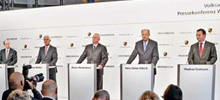 Press conference held by Volkswagen AG in Wolfsburg (photo)